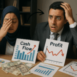صورة توضح الفرق بين التدفق النقدي وصافي الربح