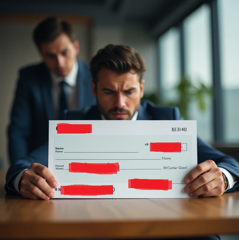 شيك بدون رصيد باسم شركة والشيك الشخصي